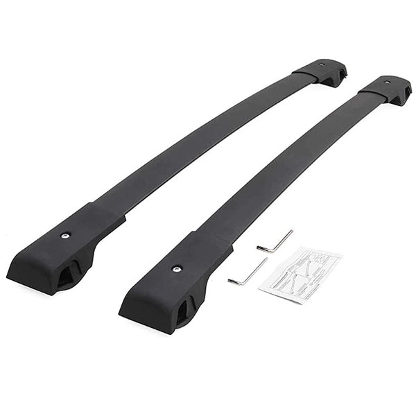 Saremas Black Adjustable Aluminum Alloy Roof Rack Crossbar Cross Bar for Subaru XV Crosstrek 2013-2017, 2018-2021
