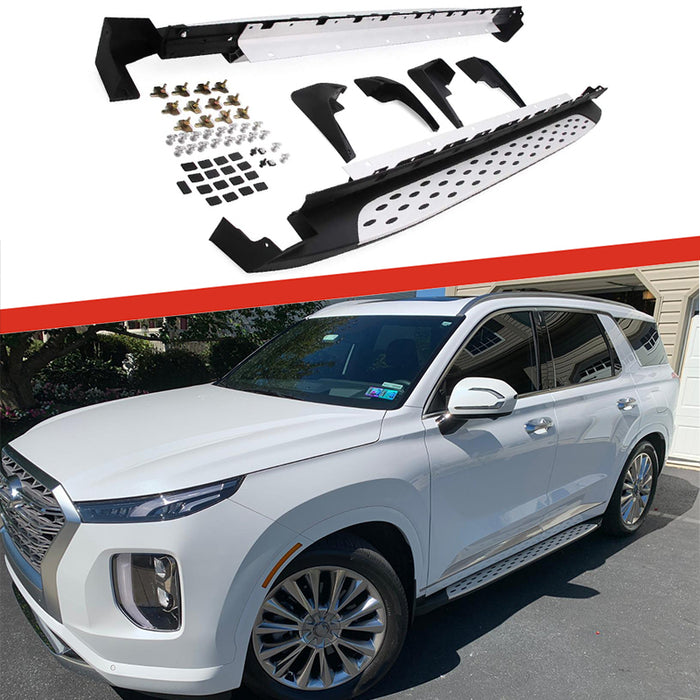 Saremas Auto Black Running Boards Side Steps Nerf Bars for Hyundai Palisade 2020 2021 2022 SE SEL Calligraphy Limited