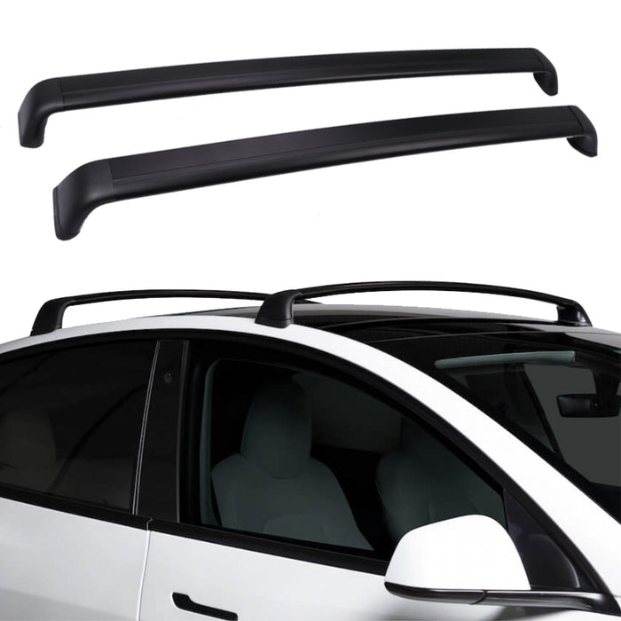 for Tesla Model Y Black Noiseless Aluminum Alloy Roof Rack Crossbar Cr —  Saremas