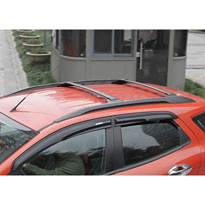 Saremas 4PCS Black Car Luggage Roof Rail & Rack Fit for Ford EcoSport 2013-2021