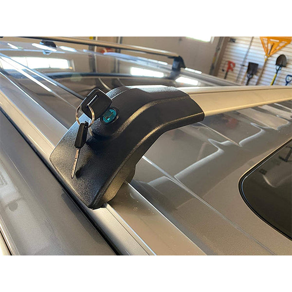 Saremas Silver Car Luggage Side Rail Roof Rack Cross Bar Crossbar Fit for Mazda CX-30 2020 2021