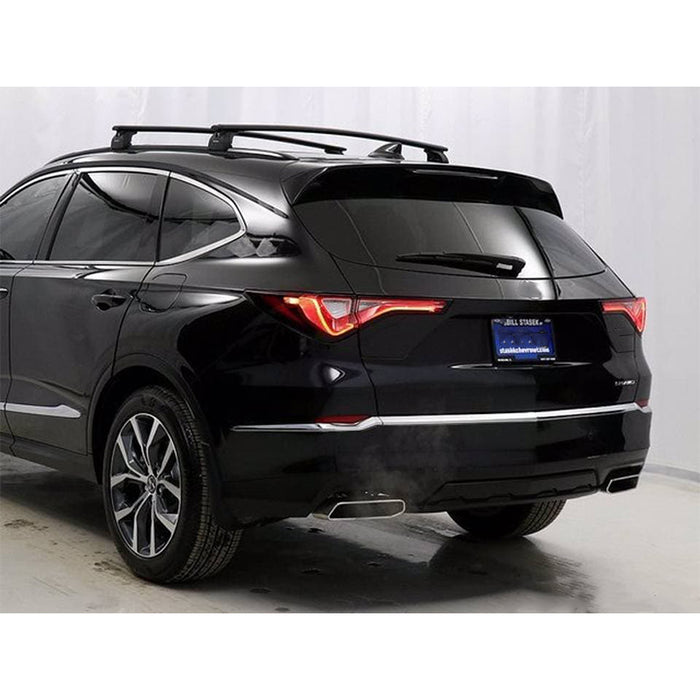 Fit for 2022 Acura MDX Cross Bar Roof Rack Crossbar Black Aluminum Alloy (US STOCK)