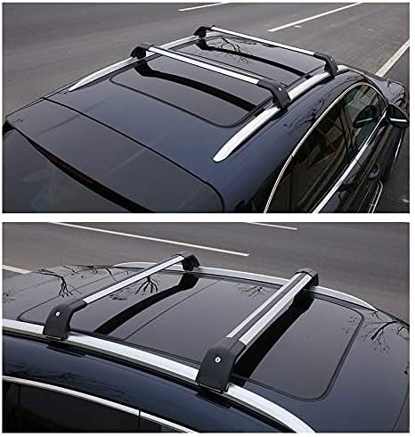 Saremas Car Top Luggage Holder Carrier Silver Crossbar Cross Bar Roof Rack for Lincoln MKC 2015-2019