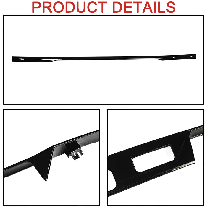 Saremas Black Rear Door Tailgate Trunk Lid Trim Cover fit for Land Rover Range Rover Sport 2014-2022