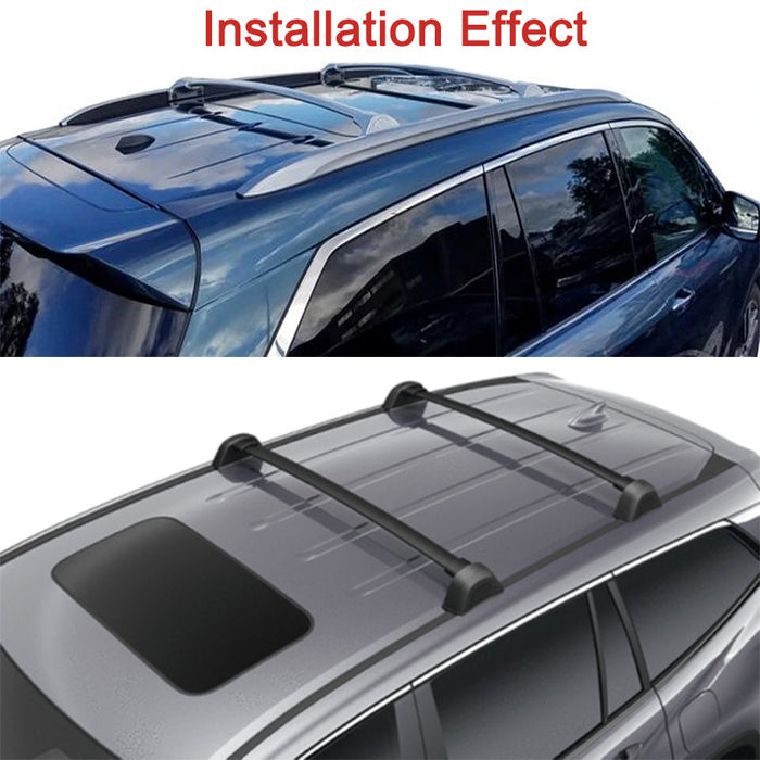 Cross Bar Fit for Acura MDX 2014-2020 Black Aluminum Alloy Roof Rack C —  Saremas