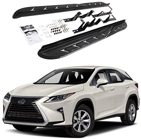 Saremas Auto Black Running Boards Side Steps Nerf Bars for Lexus RX RX350 RX450H 2016-2022