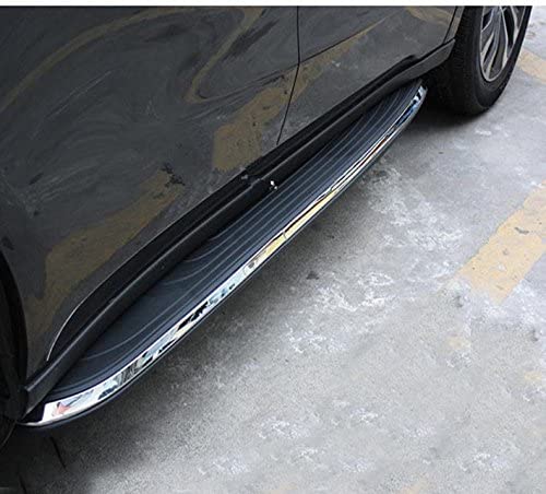 Saremas Car Exterior Accessories Black Aluminum Alloy Running Boards Side Steps Nerf Bars for Acura MDX 2014-2020