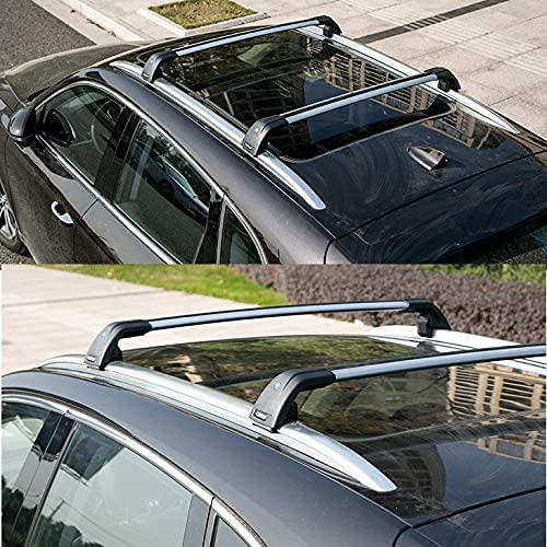 Saremas Off-road Luggage Carrier Lockable Silver Crossbar Cross Bar Roof Rack for Ford Escape Kuga 2020 2021