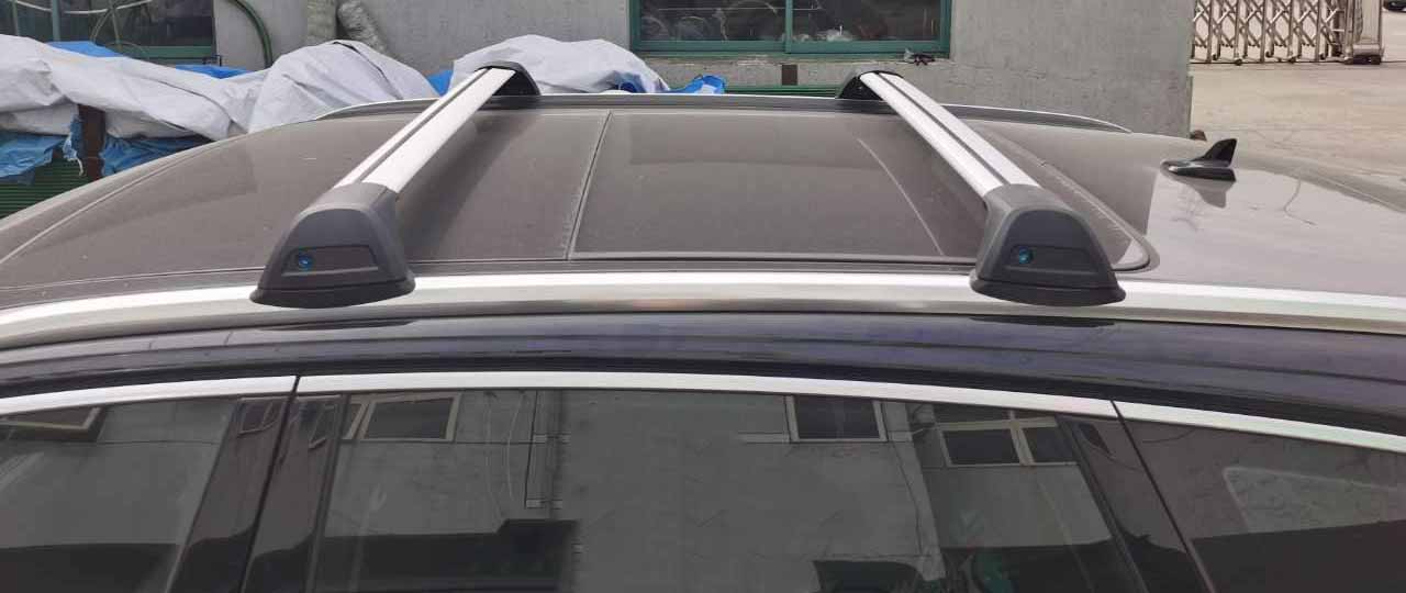 Saremas Silver Lockable Aluminum Alloy Roof Rack Crossbar Cross Bar for Audi Q7 2016-2022
