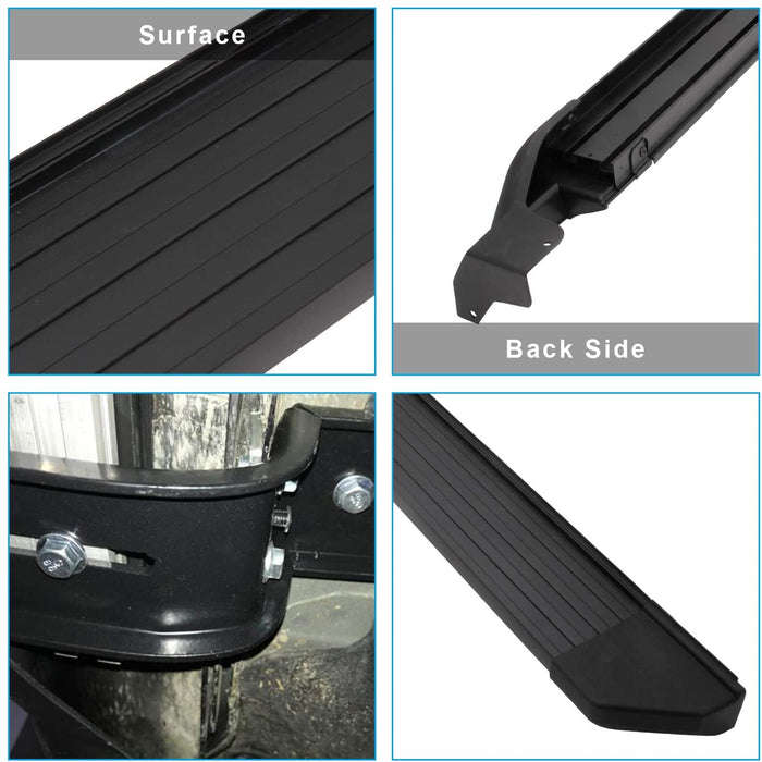 Saremas Vehicle Black Running Boards Side Steps Nerf Bars for Ford Exp