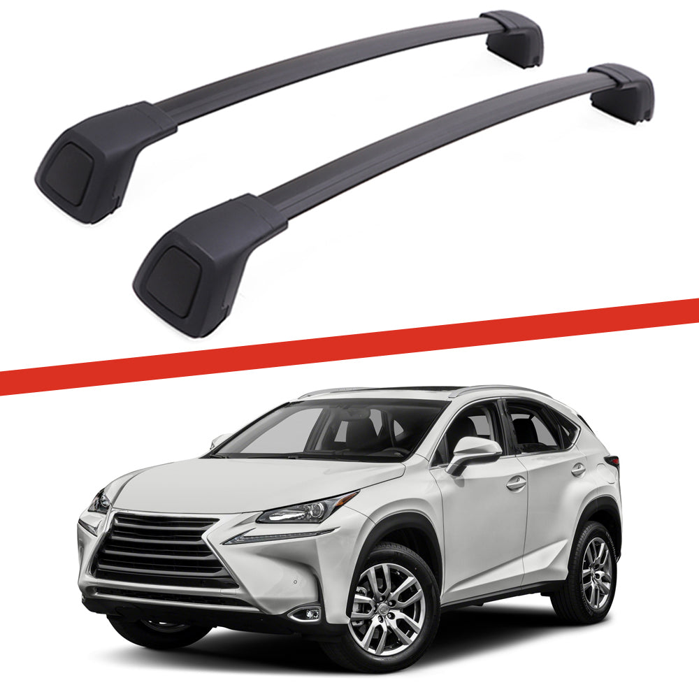 Barre portatutto in alluminio per Lexus NX 300H SUV (2015-2021) - portapacchi  auto - portabagagli barre da tetto - Amos - Boss - Aero - corrimano  integrati barre portatutto in alluminio Futura&Aero