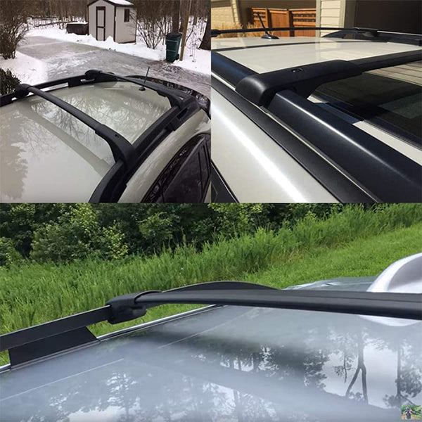 Saremas Black Adjustable Aluminum Alloy Roof Rack Crossbar Cross Bar for Mercedes-Benz GLK 2009-2015
