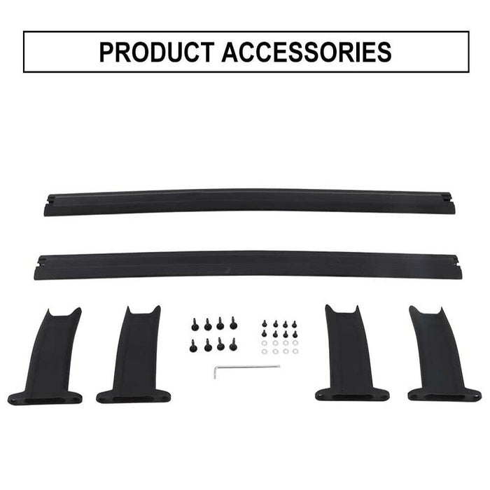 Saremas Black Crossbars Cross Bars Roof Racks for Chevrolet Tahoe & Suburban, GMC Yukon & Yukon XL, Cadillac Escalade & Escalade ESV 2015-2020